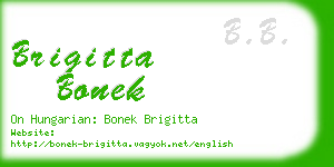 brigitta bonek business card